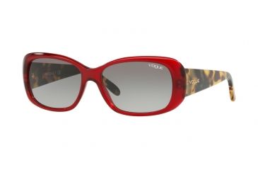Image of Vogue Prescription Sunglasses, 55mm, Transparent / Red, VO2606S-194711-55-SV