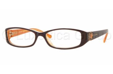 Image of Vogue VO2535B Progressive Eyeglasses - Top Brown-White-Orange Frame / 50 mm Prescription Lenses, 1539-5015