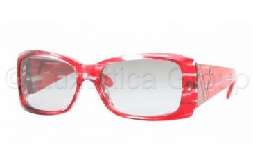 Image of Vogue Bifocal Sunglasses VO2560S with Lined Bi-Focal Rx Prescription Lenses, Select Frame Color / Lens Diameter Striped Red Frame / 52 mm Prescription Lenses