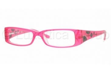 Image of Vogue VO 2583 Eyeglasses Styles - Top Fuchsia-Pink Frame w/Non-Rx 49 mm Diameter Lenses, 1691-4915