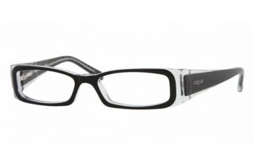Image of Vogue VO2584 Bifocal Eyeglasses - Top Black+transp. Glitter Frame / 48 mm Prescription Lenses, 1688-4815