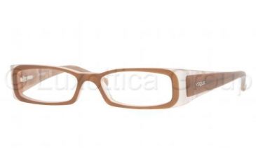 Image of Vogue VO2584 Bifocal Eyeglasses - Top Brown-Beige Frame / 48 mm Prescription Lenses, 1695-4815
