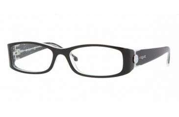Image of Vogue VO2634B Bifocal Eyeglasses Top Black+transp. Glitter Frame / 50 mm Prescription Lenses, 1688-5016