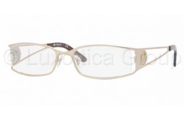 Image of Vogue VO 3704 Eyeglasses Styles -  Beige Frame w/Non-Rx 50 mm Diameter Lenses, 835-5017
