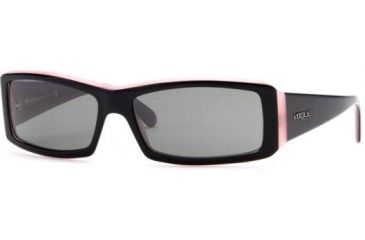 Image of Vogue VO2419S-131787-5915 Sunglasses with No-Line Progressive Rx Prescription Lenses - Black Top On Pink Frame w/ 59 mm Diameter Lenses 