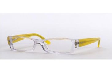 Image of Vogue Eyeglass VO2430 - Transparent With Black Frame / 53 mm Non-Rx Lenses