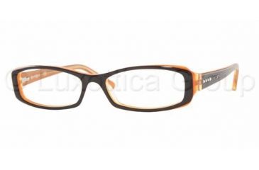 Image of Vogue VO2487B Progressive Eyeglasses - Top Black/Orange Demo Lens Frame w/ 53 mm Diameter Lenses, 1536-5315