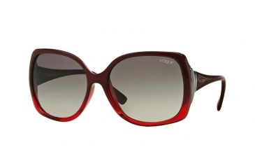 Image of Vogue VO2695S Single Vision Prescription Sunglasses VO2695S-234811-59 - Lens Diameter 59 mm, Frame Color Red Brick Grad Fire Red