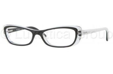 Image of Vogue VO2707 Eyeglass Frames W827-5016 - Top Black / Transparent Frame