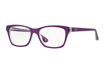 Image of Vogue VO2714 Progressive Prescription Eyeglasses 2170S-52 - Top Matte Violet Transp Frame