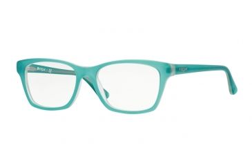 Image of Vogue VO2714 Progressive Prescription Eyeglasses 2181S-54 - Top Matte Aqua Green Transp Frame
