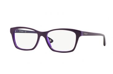 Image of Vogue VO2714 Progressive Prescription Eyeglasses 2277-54 - Dk Violet/Lilac/Violet Tr Frame