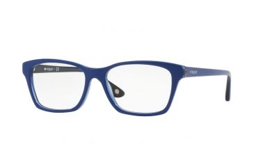 Image of Vogue VO2714 Progressive Prescription Eyeglasses 2583-52 - Top Dark Blue/blue Transp Frame