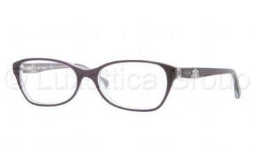 Image of Vogue VO2737 Progressive Prescription Eyeglasses 2010-5216 - Top Dark Violet/Pearl Frame, Demo Lens Lenses