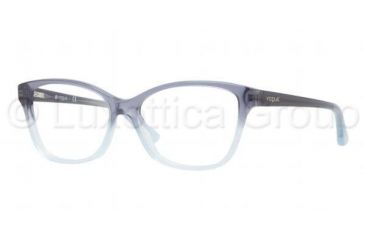 Image of Vogue VO2740 Bifocal Prescription Eyeglasses 1729-5215 - Blue Avio Grad. Ice Azure Frame, Demo Lens Lenses