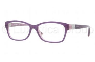Image of Vogue VO2765B Single Vision Prescription Eyeglasses 1312-5316 - Top Violet/Opal Pink Frame, Demo Lens Lenses