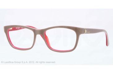 Image of Vogue VO2767 Eyeglass Frames 1987-50 - Top Beige/Red Tr
