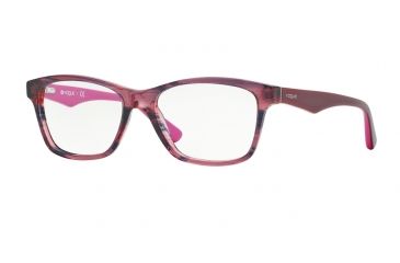 Image of Vogue VO2787 Single Vision Prescription Eyeglasses 2061-51 - Striped Black Cherry