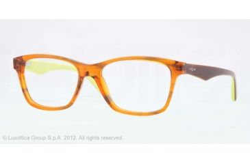 Image of Vogue VO2787 Single Vision Prescription Eyeglasses 2062-53 - Striped Brown Orange