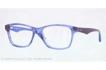Image of Vogue VO2787 Single Vision Prescription Eyeglasses 2063-53 - Striped Black Blue