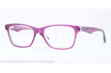Image of Vogue VO2787 Single Vision Prescription Eyeglasses 2170-51 - Top Violet/transparent Frame