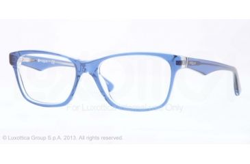 Image of Vogue VO2787 Single Vision Prescription Eyeglasses 2171-53 - Top Blue/Transparent Frame