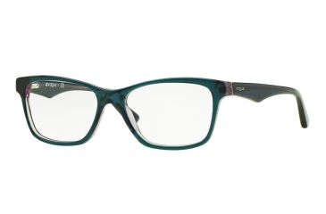 Image of Vogue VO2787 Single Vision Prescription Eyeglasses 2267-53 - Top Tr Green/Tr Violet Frame