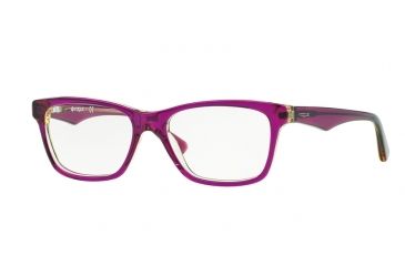 Image of Vogue VO2787 Single Vision Prescription Eyeglasses 2268-53 - Top Tr Violet/Tr Yello Frame