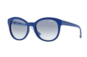 Image of Vogue VO2795S Single Vision Prescription Sunglasses VO2795S-22258F-53 - Lens Diameter 53 mm, Frame Color Matte Blue