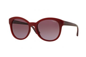 Image of Vogue VO2795S Single Vision Prescription Sunglasses VO2795S-23408H-53 - Lens Diameter 53 mm, Frame Color Red