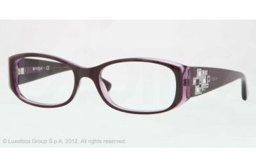 Image of Vogue VO2813B Eyeglass Frames 1887-51 - Top Dark Violet/violet Transp Frame, Demo Lens Lenses