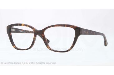 Image of Vogue VO2835 Progressive Prescription Eyeglasses W656S-51 - Matte Dark Havana Frame