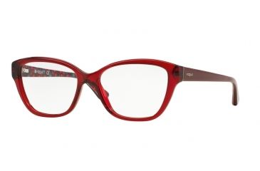 Image of Vogue VO2835F Progressive Prescription Eyeglasses 2257-53 - Transparent Bordeaux Frame