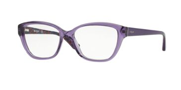 Image of Vogue VO2835F Progressive Prescription Eyeglasses 2258-53 - Transparent Violet Frame