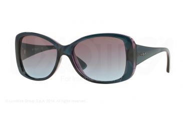 Image of Vogue VO2843S Progressive Prescription Sunglasses VO2843S-226748-56 - Lens Diameter 56 mm, Frame Color Top Tr Green/Tr Violet