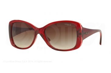 Image of Vogue VO2843S Progressive Prescription Sunglasses VO2843S-226913-56 - Lens Diameter 56 mm, Frame Color Top Tr Bordeaux/Tr Pink
