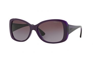 Image of Vogue VO2843S Progressive Prescription Sunglasses VO2843S-22778H-56 - Lens Diameter 56 mm, Frame Color Top Dk Violet/Violet Transp