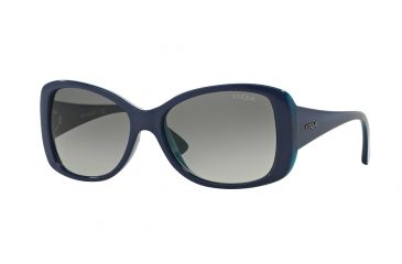 Image of Vogue VO2843S Progressive Prescription Sunglasses VO2843S-227811-56 - Lens Diameter 56 mm, Frame Color Top Bluette/Transparent Azure