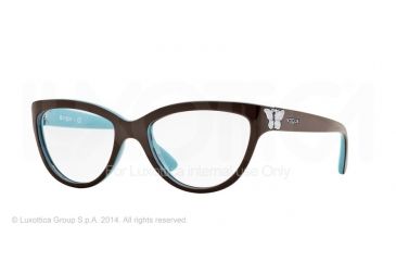 Image of Vogue VO2865 Bifocal Prescription Eyeglasses 2185-52 - Top Brown/pearl Azure Frame