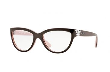 Image of Vogue VO2865 Bifocal Prescription Eyeglasses 2187-52 - Top Brown/pearl Pink Frame