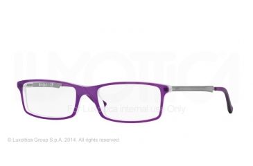 Image of Vogue VO2867 Single Vision Prescription Eyeglasses 2170S-52 - Top Matte Violet Transp Frame