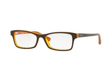 Image of Vogue VO2886 Eyeglass Frames 2279-51 - Brown/Yellow/Orange Tr Frame