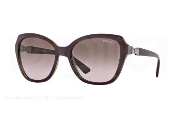 Image of Vogue VO2891S Single Vision Prescription Sunglasses VO2891S-223114-56 - Lens Diameter 56 mm, Frame Color Top Bordeaux/olive Green Tr