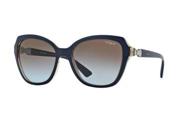 Image of Vogue VO2891S Single Vision Prescription Sunglasses VO2891S-223248-56 - Lens Diameter 56 mm, Frame Color Top Blue/light Brown Tr