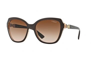 Image of Vogue VO2891S Single Vision Prescription Sunglasses VO2891S-223313-56 - Lens Diameter 56 mm, Frame Color Top Brown/orange Tr