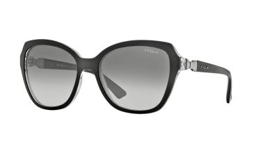 Image of Vogue VO2891S Single Vision Prescription Sunglasses VO2891S-W82711-56 - Lens Diameter 56 mm, Frame Color Top Black/Transparent