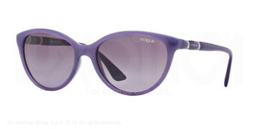 Image of Vogue VO2894SB Sunglasses 21958H-56 - Transparent Opal Violet Frame, Violet Gradient Lenses