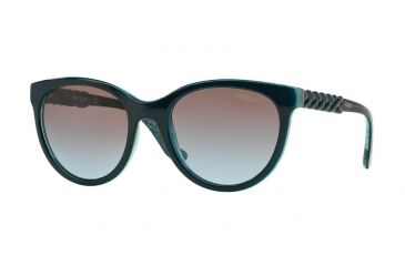 Image of Vogue VO2915S Sunglasses 226048-53 - Petroleum Green/Glitter Green Frame, Azure Grad Pink Grad Browm Lenses