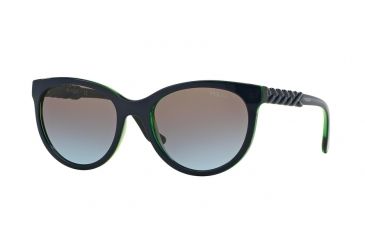 Image of Vogue VO2915S Sunglasses 231148-53 - Top Blue/tr Aqua Green Frame, Azure Grad Pink Grad Brown Lenses