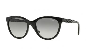 Image of Vogue VO2915S Sunglasses W44/11-53 - Black Frame, Gray Gradient Lenses